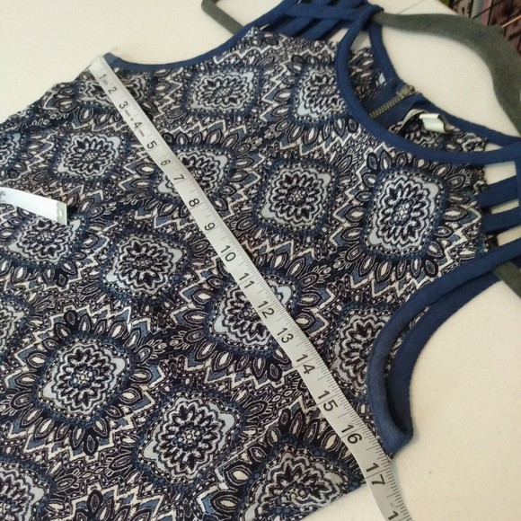 Speechless Women's Sleeveless Black & Blue midi Dress Size XS - Picture 5 of 9